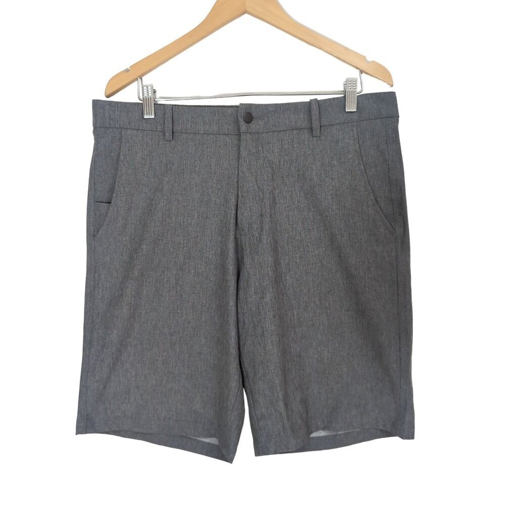 Crivit Golf Shorts Mens 36 Gray Athleisure Casual Flat Front‎ Stretch Pockets